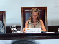 Minister Cristina Garmendia .